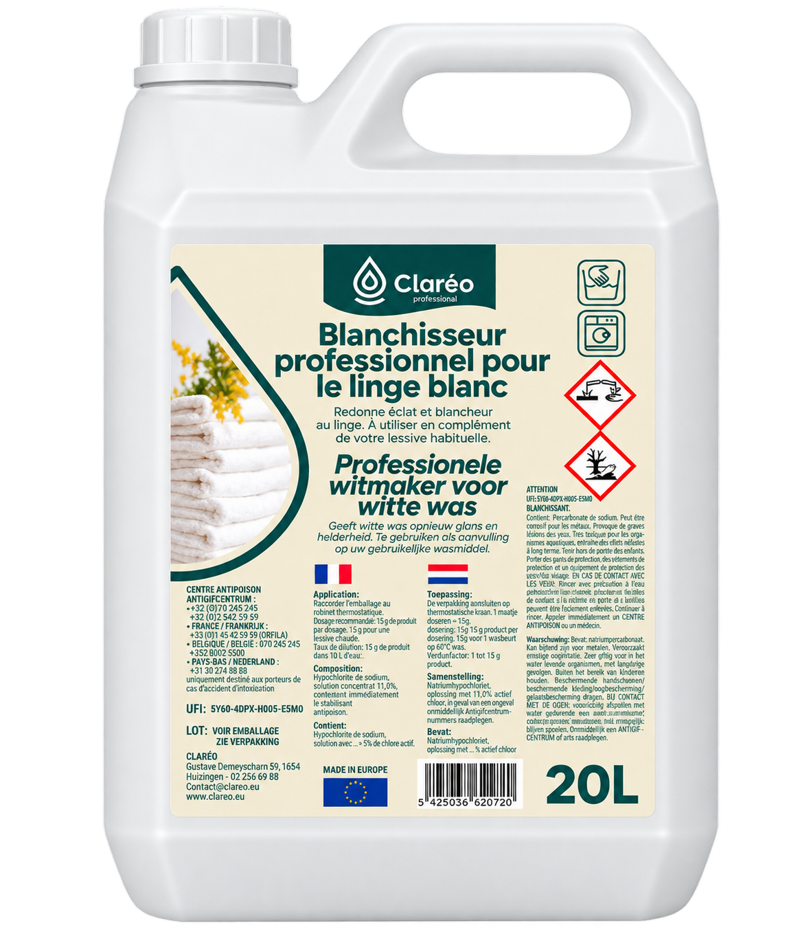 Blanchisseur Linge Blanc