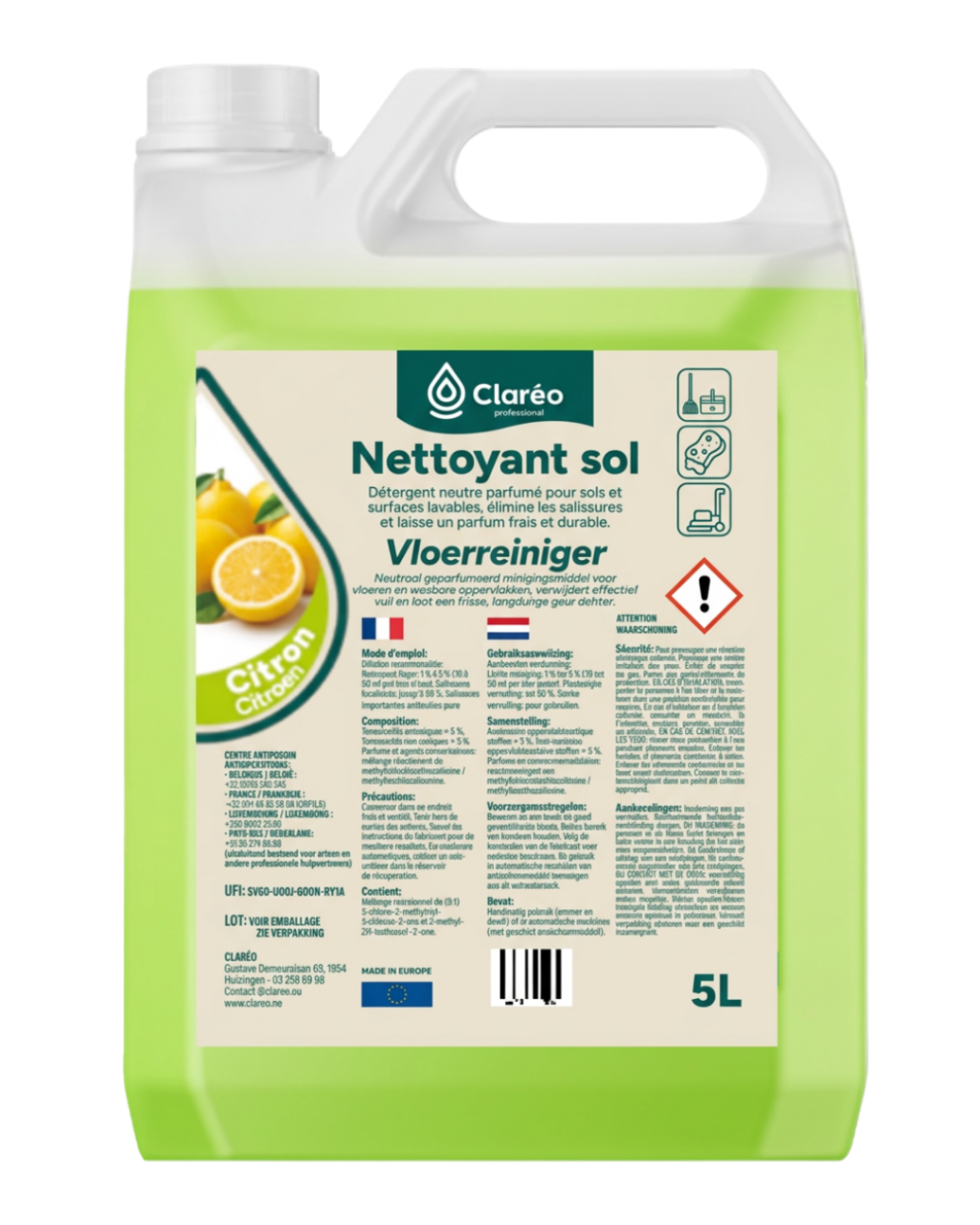 Nettoyant Sol Citron