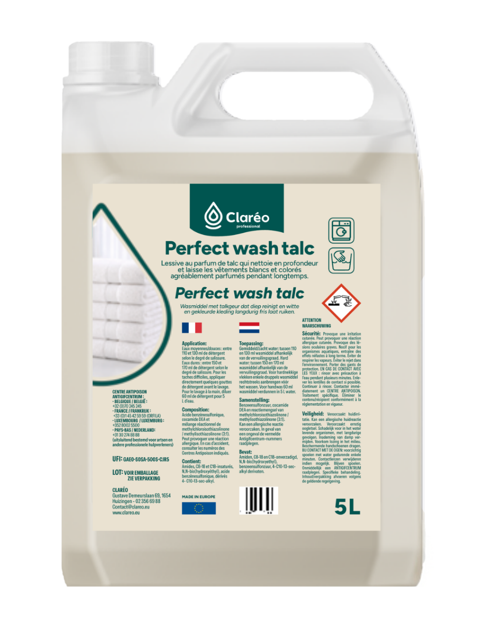 Perfect wash talc